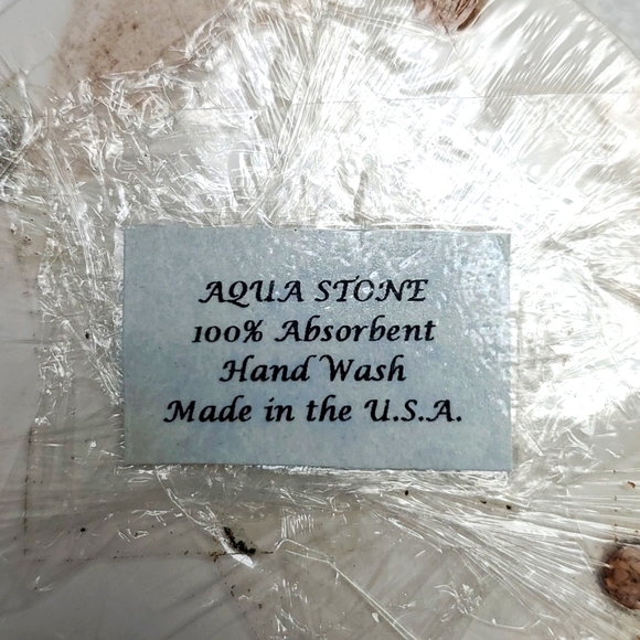 Aqua Stone, (3 sets) 4" round, stone coasters - Picture 3 of 3